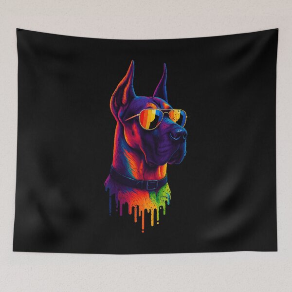 Item preview, RAINBOW DOGS - GREAT DANE | Pets and Dogs lovers for Men and Women t-shirt designed and sold by panchiTWO.