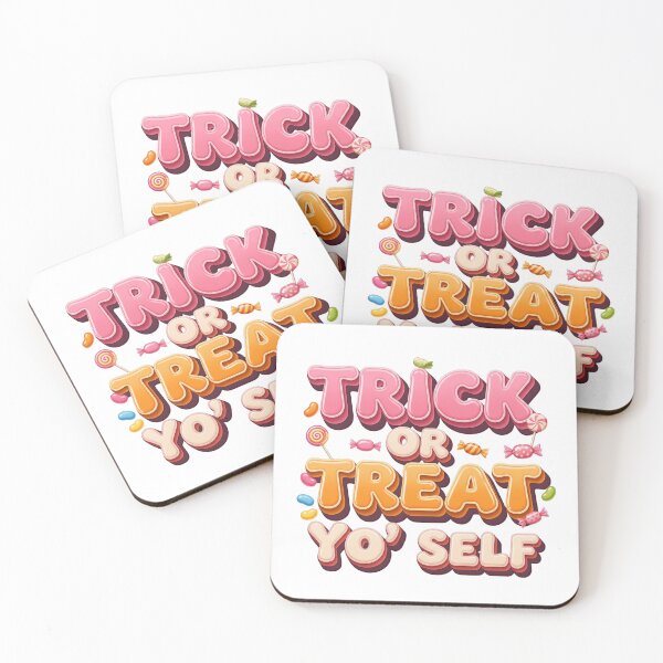 Item preview, Trick or Treat Yo' Self Halloween Candy Design designed and sold by Happyfreedom.