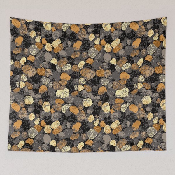 Item preview, Modern terrazzo pattern with pebbles in grey shades designed and sold by Piotrek0001.