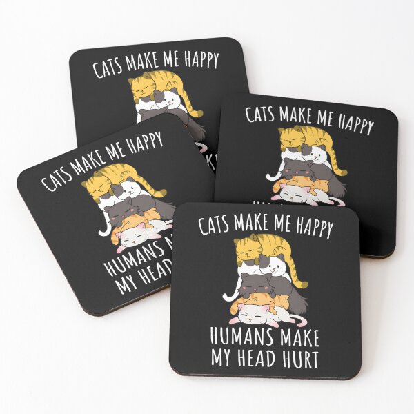 Item preview, Cats Make Me Happy Hus Make My Head Hurt designed and sold by neyvrvdpez49.