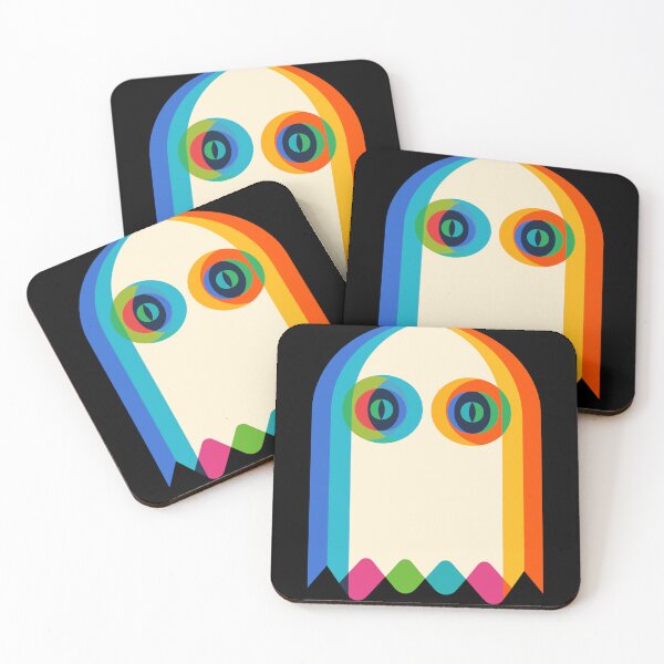 Item preview, Colorful Ghost Vibes – Abstract Retro Spirit Design designed and sold by haitrieuic96.