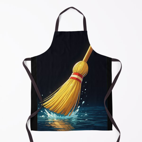 Item preview, Anime Broom Splash – Dynamic Japanese Style Illustration designed and sold by Tik Logy.