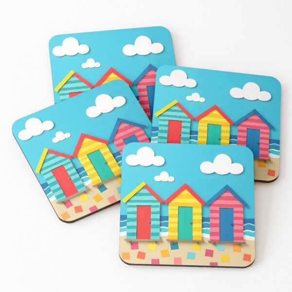 Item preview, Paper Holiday "Beach Hut Bliss" designed and sold by RhondaLily.