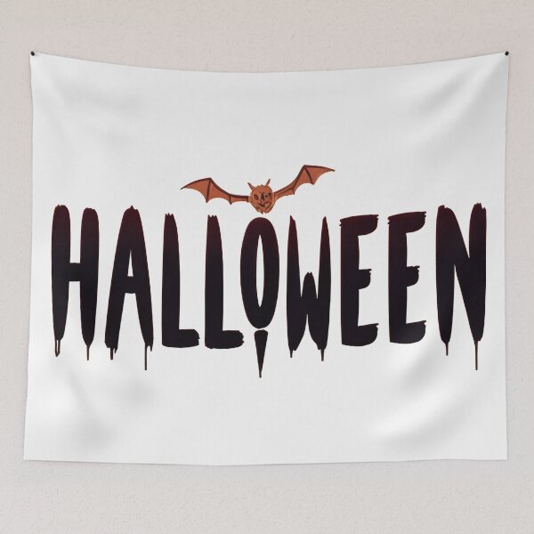 Item preview, Batwing Halloween Typography designed and sold by Oonward2021.