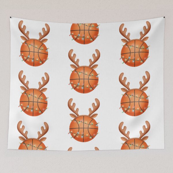 Item preview, Christmas Basketball with Reindeer Antlers designed and sold by Tigerr3g.