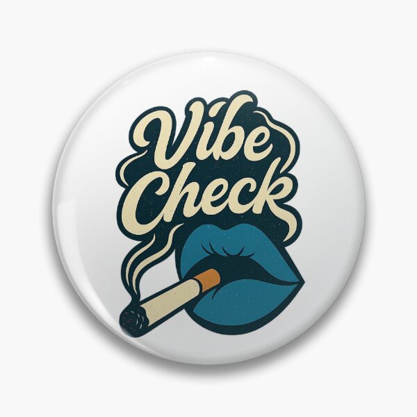 Artikelvorschau, Vibe Check Retro Lippen Rauch entworfen und verkauft von SnapLabDesigns.