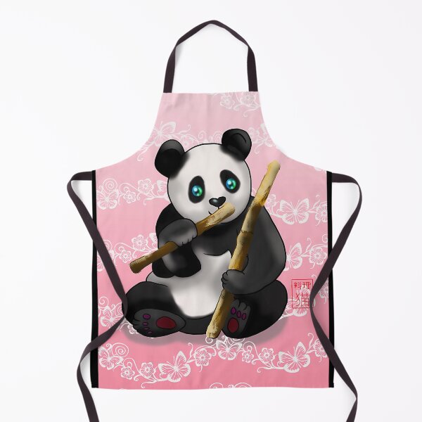 Item preview, Cartoon Panda With Bamboo Stalk designed and sold by JacolienJoy.