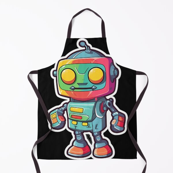 Item preview, Colorful Robot Cartoon Fun Groovy Robot designed and sold by JacolienJoy.