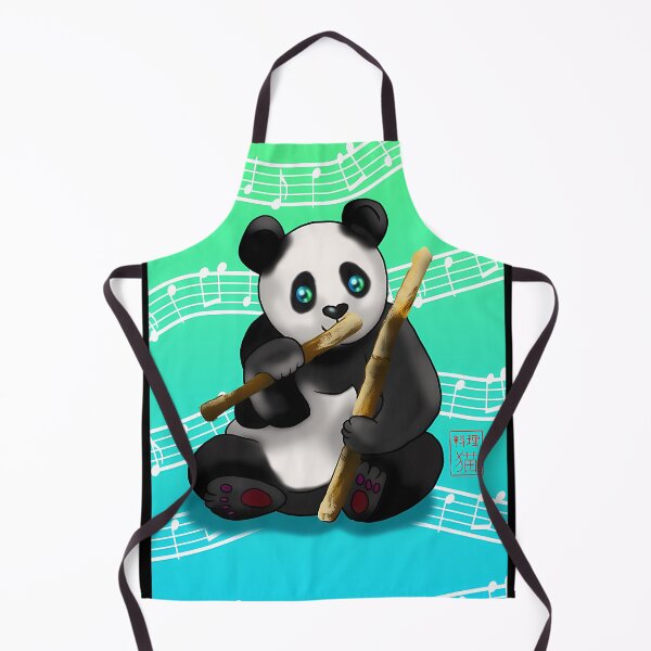 Item preview, Cartoon Panda With Bamboo Stalks designed and sold by JacolienJoy.