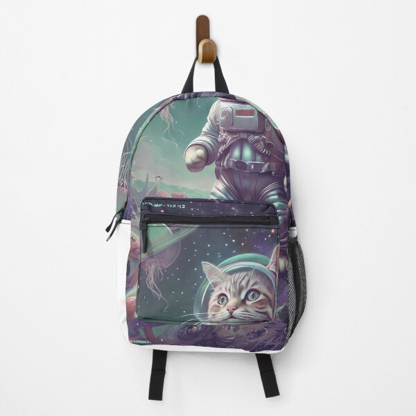Item preview, Captain Meowgellan – Space Cat Explorer Art Print | Retro Sci-Fi Galactic Design | Whimsical Cosmic Cat Wall Decor designed and sold by ShopAyejaeys.