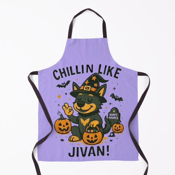 Artikelvorschau, Jivan Halloween Tee – Gruseliger süßer Hund mit Kürbissen entworfen und verkauft von BhumiBliss.