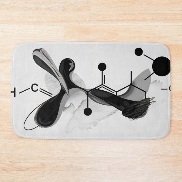 Item preview, Molecular Structure Abstract Wall Art – Scientific Diagram Canvas Print designed and sold by jazzyfunky.