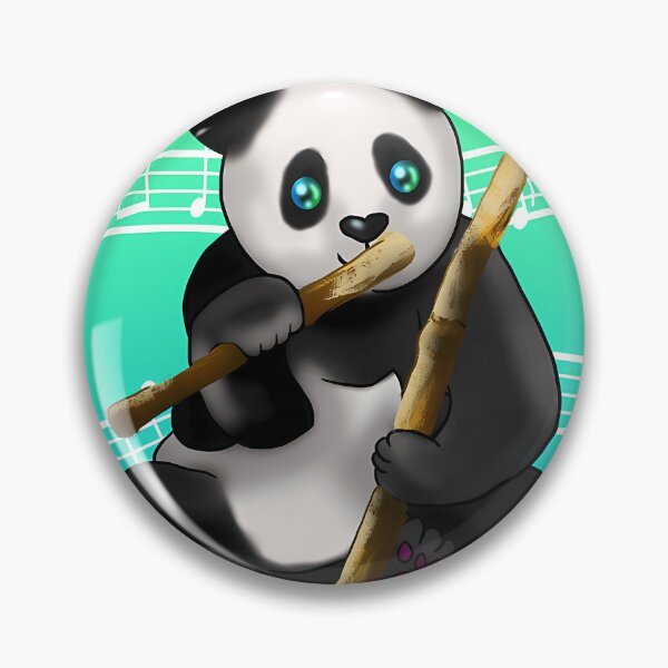 Item preview, Cartoon Panda With Bamboo Stalks designed and sold by HelloWorldRei.