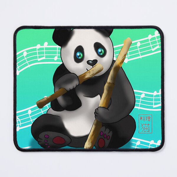 Item preview, Cartoon Panda With Bamboo Stalks designed and sold by HelloWorldRei.