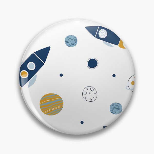 Item preview, Space Pattern Rockets And Planets designed and sold by HelloWorldRei.