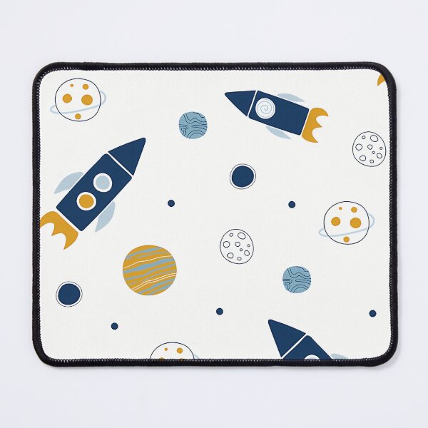 Item preview, Space Pattern Rockets And Planets designed and sold by HelloWorldRei.