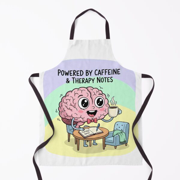 Item preview, Cartoon Brain in Bow Tie with Therapy Notes designed and sold by SplashTastic.
