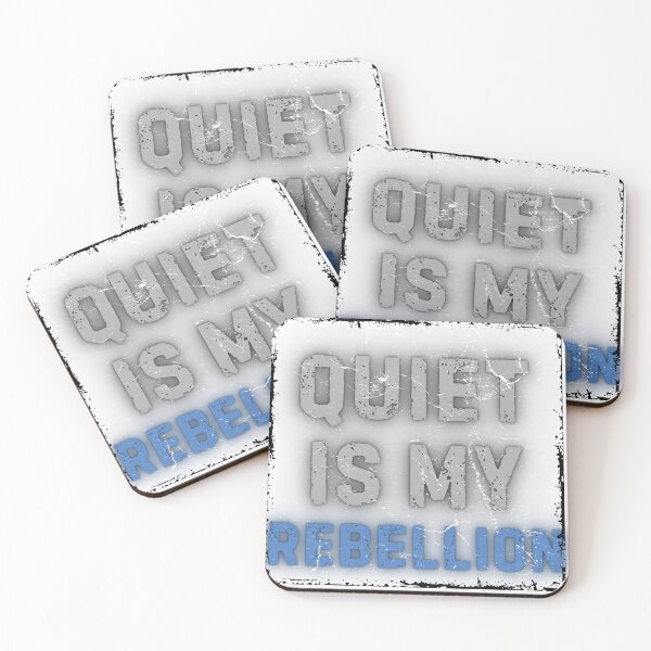 Item preview, Quiet Is My Rebellion – Grunge Gothic Typography Tee designed and sold by THEPLUGceoMERCH.