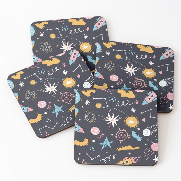 Item preview, Space Pattern. Rockets Stars Planets designed and sold by FieldGonzalez93.