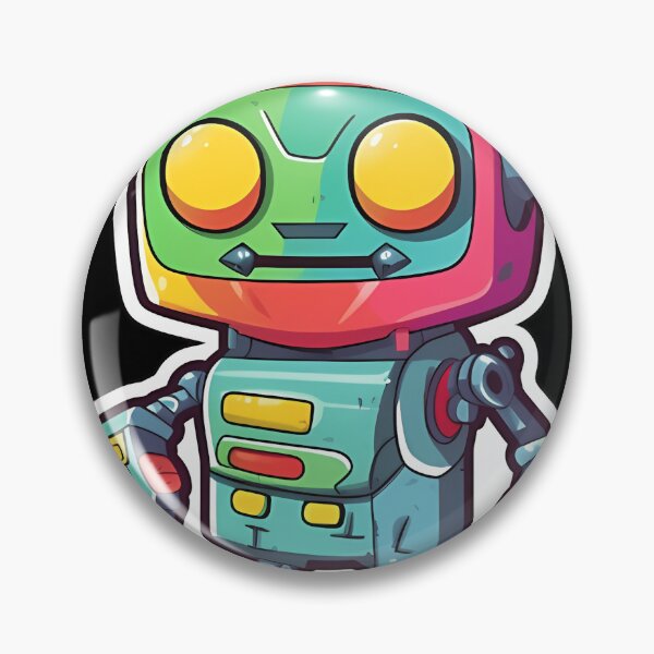 Item preview, Colorful Robot Cartoon Fun Groovy Robot designed and sold by FieldGonzalez93.