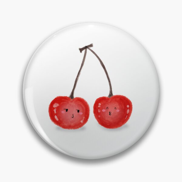 Item preview, Cute Cherry Couple | Kawaii Fruit Digital Art designed and sold by KookMokaArt.