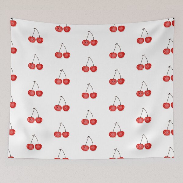 Item preview, Cute Cherry Couple | Kawaii Fruit Digital Art designed and sold by KookMokaArt.