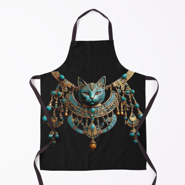 Item preview, Ancient Egyptian Cat Necklace – Bastet Jewelry Illustration designed and sold by Antik by Schulz.