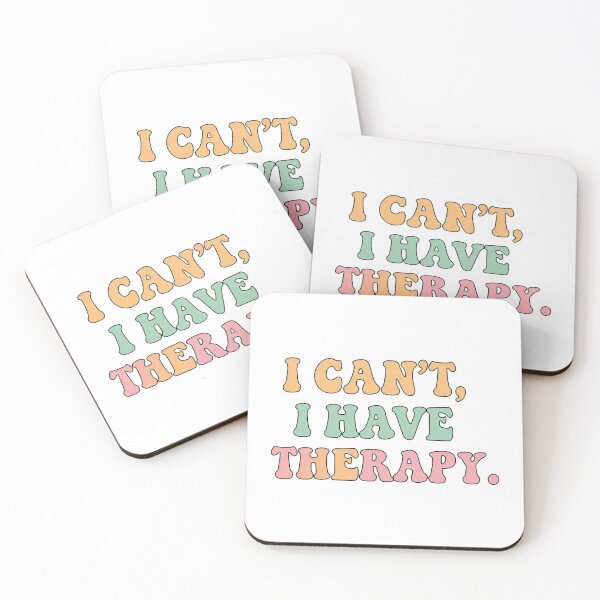 Item preview, Playful Therapy Quote in Vintage-Inspired Typography designed and sold by SplashTastic.