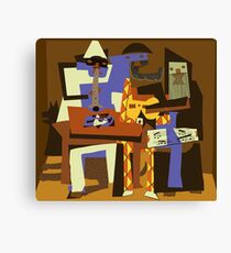 Picassos Musiker Leinwanddruck