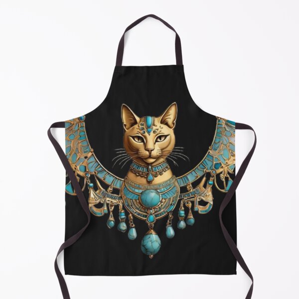Item preview, Ancient Egyptian Cat Necklace – Bastet Jewelry Illustration designed and sold by Antik by Schulz.