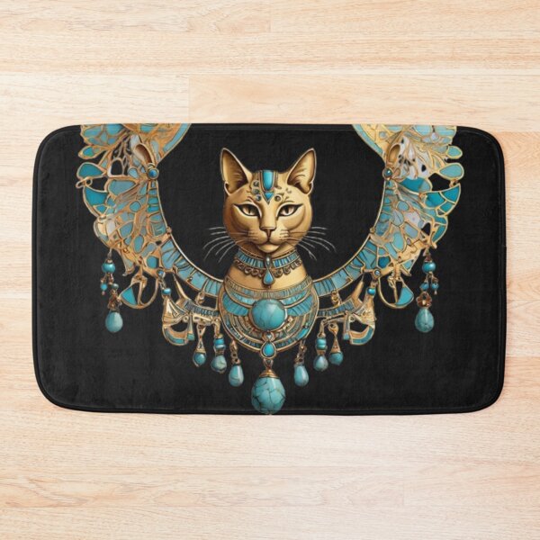 Item preview, Ancient Egyptian Cat Necklace – Bastet Jewelry Illustration designed and sold by Antik by Schulz.