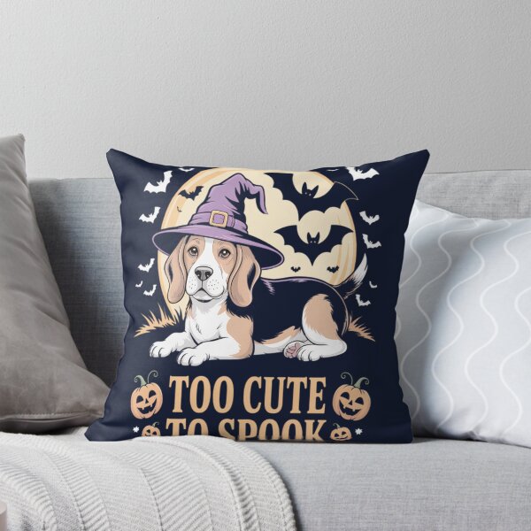 Item preview, Too Cute To Spook Halloween Dog with Witch Hat designed and sold by WilliamslmOver.