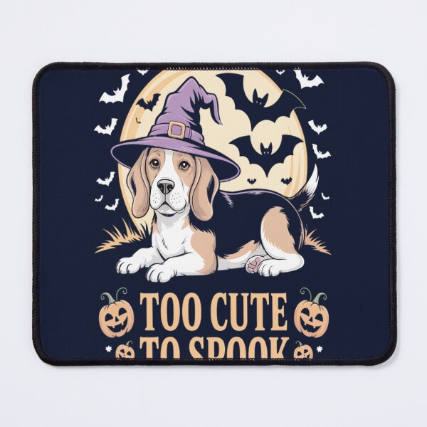 Item preview, Too Cute To Spook Halloween Dog with Witch Hat designed and sold by WilliamslmOver.