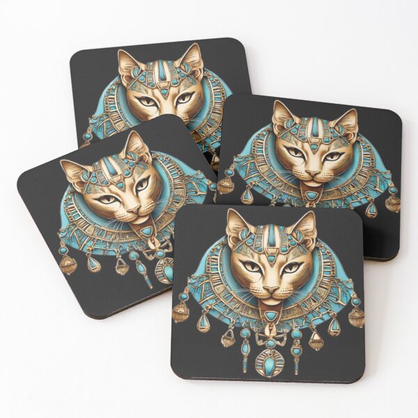 Item preview, Sacred Cat Amulet – Vintage Egyptian Necklace Art designed and sold by Antik by Schulz.
