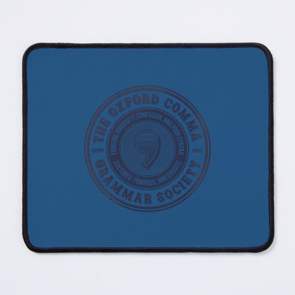 Item preview, The Oxford Comma Grammar Society.png designed and sold by adionew.