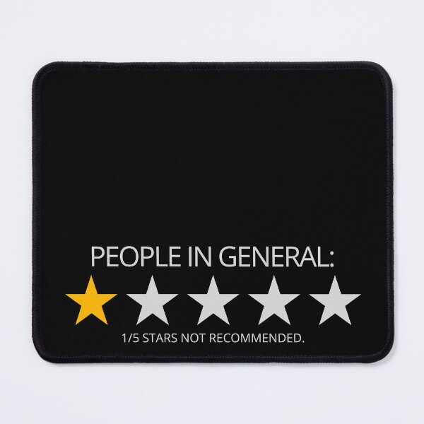 Item preview, People in General: Not Recommended designed and sold by SwejdDesign.