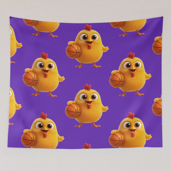 Item preview, playing basketball, kawaii chick designed and sold by Mauswohn.