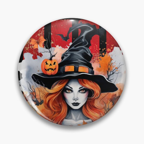 Item preview, A beautiful witch with red hair on a red and gold background designed and sold by DżodżoJoy.