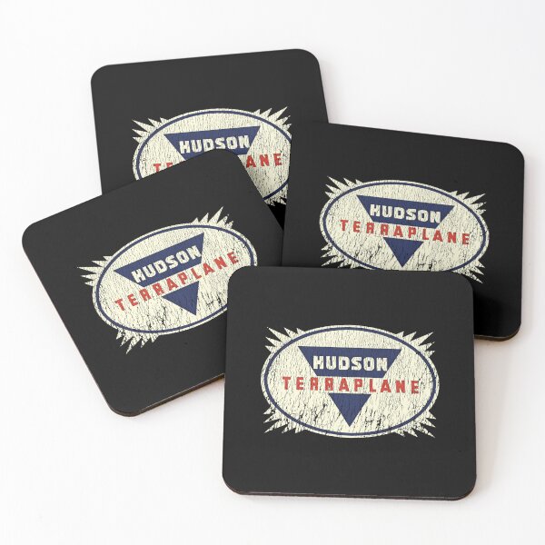 Item preview, Hudson Terraplane emblem 1932-1938 - aged, shop worn, midnight oil print designed and sold by retropetrol.