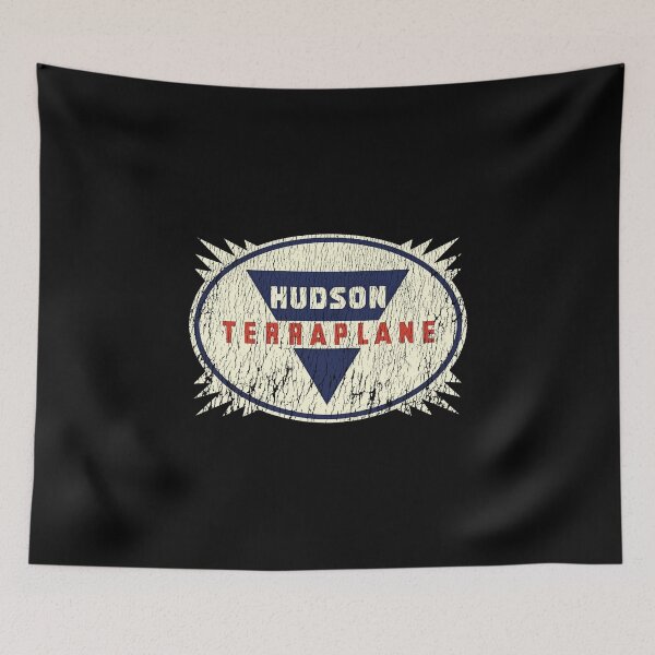 Item preview, Hudson Terraplane emblem 1932-1938 - aged, shop worn, midnight oil print designed and sold by retropetrol.