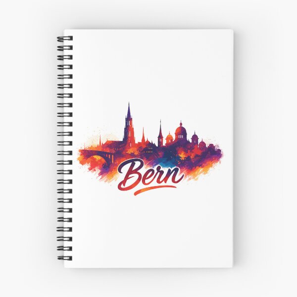 Item preview, Bern city Switzerland silhouette artistic gift designed and sold by Pineapple-Tree.
