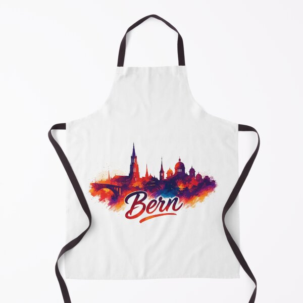 Item preview, Bern city Switzerland silhouette artistic gift designed and sold by Pineapple-Tree.