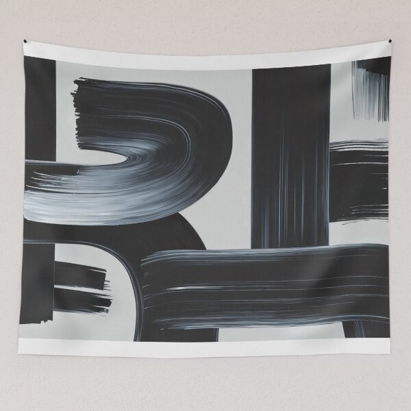 Item preview, Black Architectural Abstract Wall Art – Structural Shapes Canvas Print designed and sold by jazzyfunky.