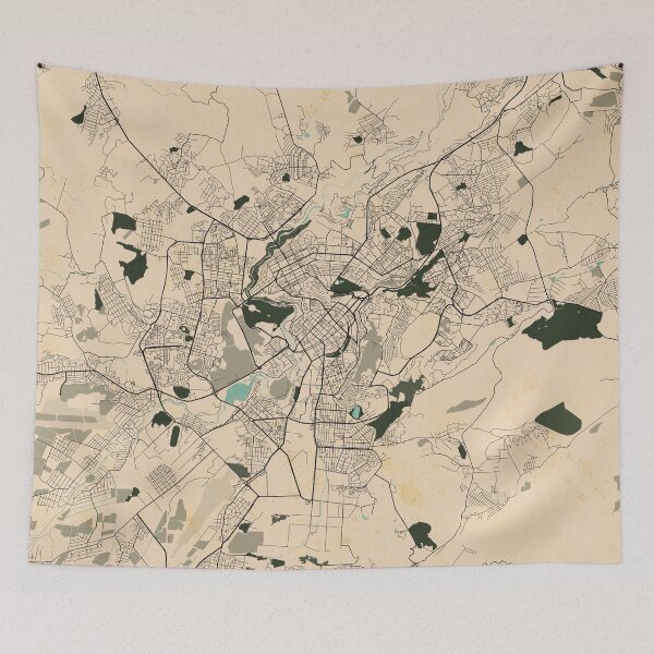 Item preview, Yerevan City Map of Armenia  - Vintage designed and sold by deMAP.