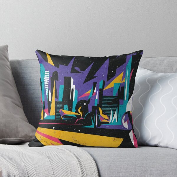 Item preview, Colorful City Abstract Wall Art – Vibrant Urban Canvas Print designed and sold by jazzyfunky.