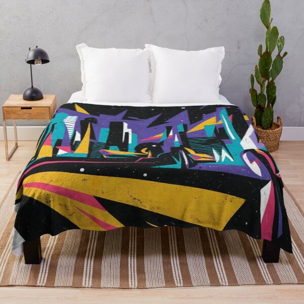 Item preview, Colorful City Abstract Wall Art – Vibrant Urban Canvas Print designed and sold by jazzyfunky.