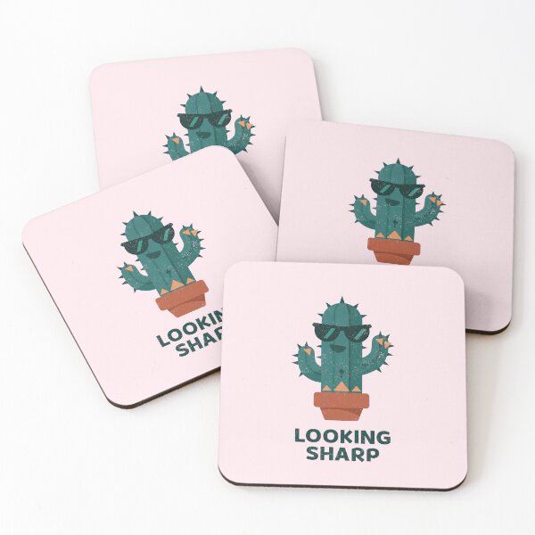 Item preview, Looking Sharp – Funny Cactus Pun Design (Pink) designed and sold by Lucy Cooper.