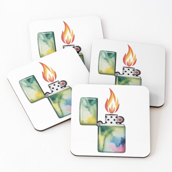 Item preview, Watercolor Burning Lighter designed and sold by ArtQueen777.