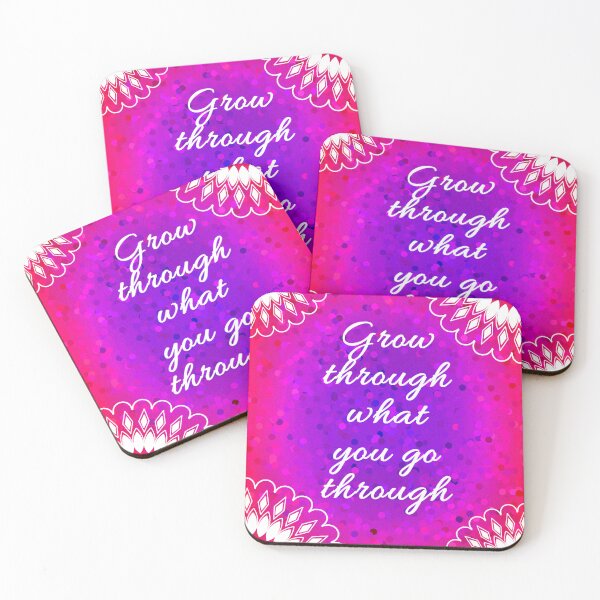 Item preview, Mandala art design with quote grow through what you go through  designed and sold by CanvasCharmHub.