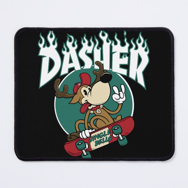Item preview, asher - Skateboarding Reindeer - Funny Xmas Cartoon designed and sold by emmanueltitiana.